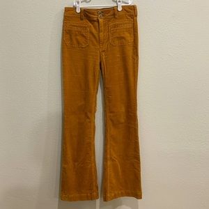Pilcro Bootleg Corduroy Trouser in Brown - sz 27